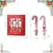 Glitzhome® 12PK 1.25"D x 10"H Candy Cane Christmas Party Crackers with Gift Contents